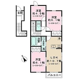 Sun Otto Hills 3LDKの間取図画像