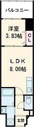 FREEDOM residence堺寺地町 1LDKの間取図画像