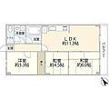 岸谷クリークコーポ2階11.8万円