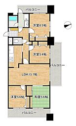 ロワールマンション東郷駅前 4LDKの間取図画像