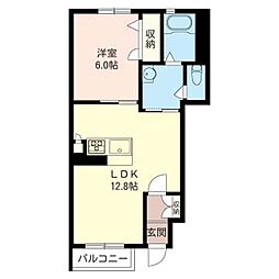 フィナンツェーラC 1LDKの間取図画像