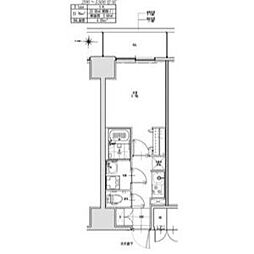 S-RESIDENCE志賀本通dearly(ディアリー) 7月3日、4日内覧会開催 1Kの間取図画像