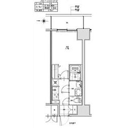 S-RESIDENCE志賀本通dearly(ディアリー) 7月3日、4日内覧会開催 1Kの間取図画像