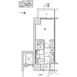S-RESIDENCE志賀本通dearly(ディアリー) 7月3日、4日内覧会開催 1Kの間取図画像