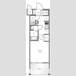 エステムプラザ横濱関内 1Kの間取図画像