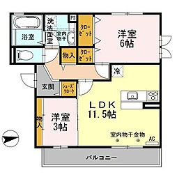 ARK 2LDKの間取図画像