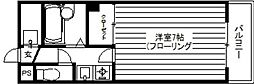 ハイブリッジ日野 1Kの間取図画像