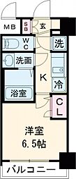 エスプレイス神戸ハーバーウエスト 1Kの間取図画像