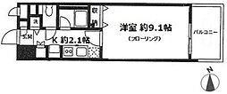 キャッスルJ・K 1Kの間取図画像