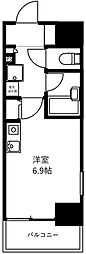 アンセラジオ新越谷 ワンルームの間取図画像
