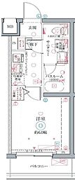 クレヴィスタ井荻 1Kの間取図画像
