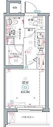 クレヴィスタ井荻 1Kの間取図画像