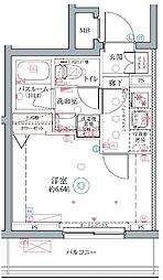クレヴィスタ井荻 1Kの間取図画像
