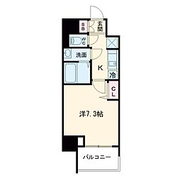 WORVE大阪本町 1Kの間取図画像