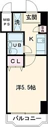 コンフォルト日立 1Kの間取図画像