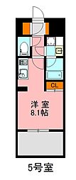 デュ・レジア博多レジデンス ワンルームの間取図画像