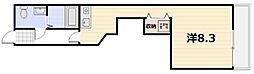 ブリエ西大路 ワンルームの間取図画像