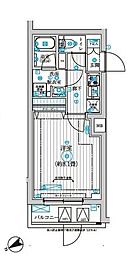 調布市上石原1丁目マンション 1Kの間取図画像