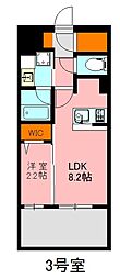 デュ・レジア博多レジデンス 1LDKの間取図画像