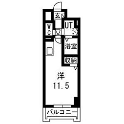 IRIC 1Kの間取図画像