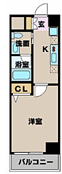L-FlatOmiyaavignity 1Kの間取図画像