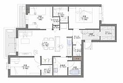 プレミアス大濠 3LDKの間取図画像