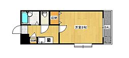 コーポレートロード21小松原 1Kの間取図画像