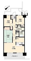 RJRRECROSS立石 3LDKの間取図画像