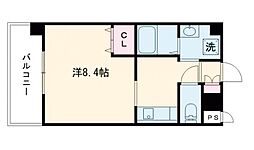 S-FORT熊本県立大前 1Kの間取図画像