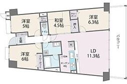 アイランドシティインフィニガーデンE棟 3SLDKの間取図画像