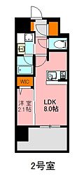デュ・レジア博多レジデンス 1LDKの間取図画像