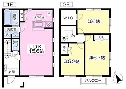 シャルム城南D 3LDKの間取図画像