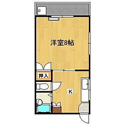 リバティーM 1Kの間取図画像