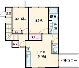 Nico25ビル 2LDKの間取図画像