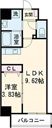 リアライズ宿院 1LDKの間取図画像