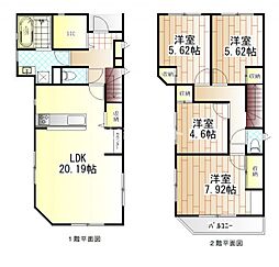 鵠沼松が岡2丁目戸建 4LDKの間取図画像