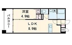 S-FORT平成けやき通り 1LDKの間取図画像