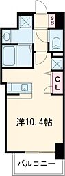 S-RESIDENCE堺altklas ワンルームの間取図画像