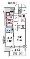 スプランディッド堺東DUE 1LDKの間取図画像