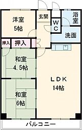 サングレイス西明石 3LDKの間取図画像