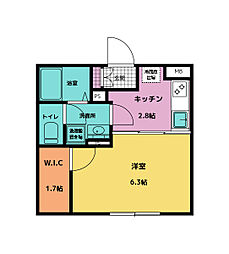 メゾンカリテ 1SKの間取図画像