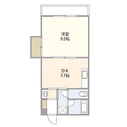光陽 1DKの間取図画像