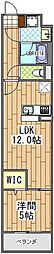 千葉市緑区おゆみ野3丁目マンション 1LDKの間取図画像