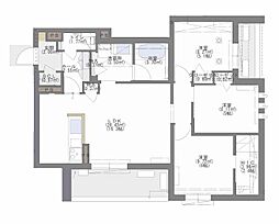 plancher西新 3LDKの間取図画像