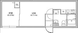 グランパーク大山 1LDKの間取図画像