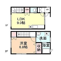 ガーデンヒル上冨居1 1LDKの間取図画像