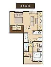 ユーソニアン柏崎・松波A 1Kの間取図画像