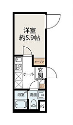 ハイツ・コロール 1Kの間取図画像