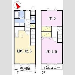 マウントヴィレッジ大池台 2LDKの間取図画像