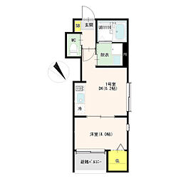 (仮称)呼続一丁目 1DKの間取図画像